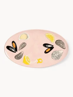 &k Amsterdam Fuente artesanal de dolomita De La Mer, 33 x 20 cm^ Cuencos Y Platos De Servir|Vajillas Completas