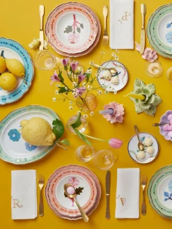 Bitossi Home Fuente artesanal de porcelana Floreal