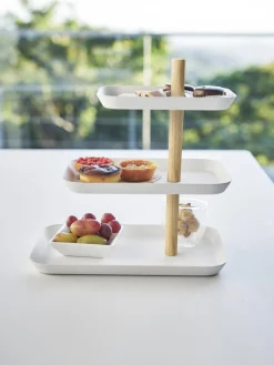 Yamazaki Fuente de metal Tower^ Tarteras|Vajillas Completas