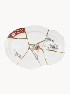 SELETTI Fuente de porcelana Kintsugi^ Cuencos Y Platos De Servir|Vajillas Completas