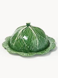 BORDALLO PINHEIRO Fuente pintada a mano con tapa Cabbage^ Cuencos Y Platos De Servir|Vajillas Completas