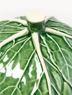 BORDALLO PINHEIRO Fuente pintada a mano con tapa Cabbage^ Cuencos Y Platos De Servir|Vajillas Completas