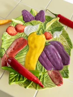 &k Amsterdam Fuente pintada a mano Legume