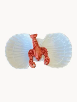 Les Ottomans Fuente pintada a mano Lobster^ Vajillas Completas|Menaje De Mesa