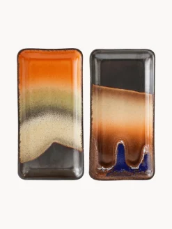 HKLIVING Fuentes artesanales 70's, 2 uds.