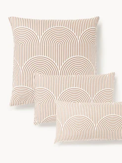 Westwing Collection Funda de almohada de algodón Arcs^ Fundas De Almohadas|Mantas