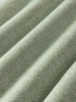 Westwing Collection Funda de almohada de franela con punto espiga Wanda