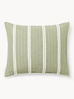 Westwing Collection Funda de almohada de franela a rayas Belinda^ Mantas|Fundas De Almohadas