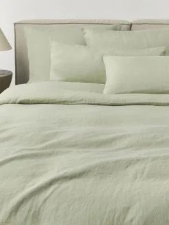 Westwing Collection Funda de almohada de lino lavado Airy