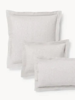 Westwing Collection Funda de almohada de lino con dobladillo Linna^ Mantas|Fundas De Almohadas