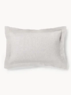 Westwing Collection Funda de almohada de lino con dobladillo Linna^ Mantas|Fundas De Almohadas