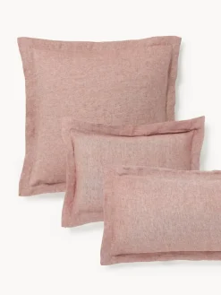 Westwing Collection Funda de almohada de lino con dobladillo Linna