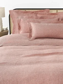 Westwing Collection Funda de almohada de lino con dobladillo Linna