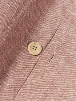 Westwing Collection Funda de almohada de lino con dobladillo Linna