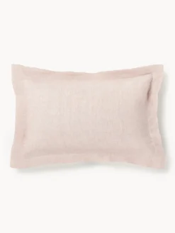Westwing Collection Funda de almohada de lino con dobladillo Linna^ Mantas|Fundas De Almohadas