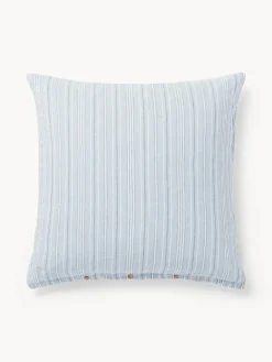 Westwing Collection Funda de almohada de lino lavado con rayas Telma^ Mantas|Fundas De Almohadas