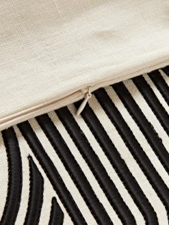 Westwing Collection Funda de almohada de lino estampada Lexi