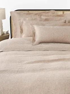 Westwing Collection Funda de almohada de lino con ribete Linna^ Fundas De Almohadas|Mantas