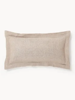Westwing Collection Funda de almohada de lino con ribete Linna^ Fundas De Almohadas|Mantas