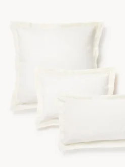 Westwing Collection Funda de almohada de lino con ribete Linna^ Mantas|Fundas De Almohadas