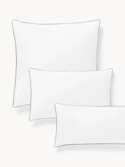 Westwing Collection Funda de almohada de percal con ribete Daria^ Mantas|Fundas De Almohadas