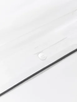 Westwing Collection Funda de almohada de percal con ribete Daria^ Mantas|Fundas De Almohadas