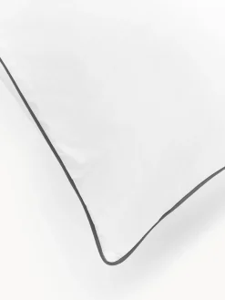 Westwing Collection Funda de almohada de percal con ribete Daria^ Mantas|Fundas De Almohadas