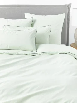 Westwing Collection Funda de almohada de percal con ribete Daria^ Fundas De Almohadas|Mantas