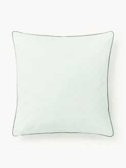 Westwing Collection Funda de almohada de percal con ribete Daria^ Fundas De Almohadas|Mantas