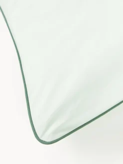 Westwing Collection Funda de almohada de percal con ribete Daria^ Fundas De Almohadas|Mantas