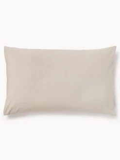 Westwing Collection Funda de almohada de percal de algodón lavado Leonora