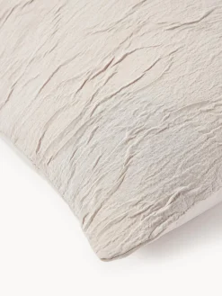 Westwing Collection Funda de almohada de percal de algodón lavado Leonora