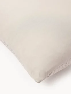 Westwing Collection Funda de almohada de percal de algodón lavado Leonora