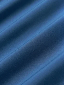 Westwing Collection Funda de almohada de percal a cuadros con ribete Scarlet