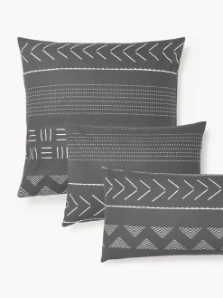 Westwing Collection Funda de almohada de percal con estampado boho Kohana