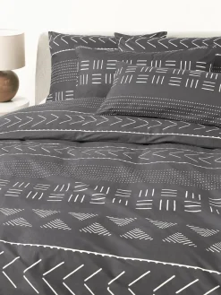 Westwing Collection Funda de almohada de percal con estampado boho Kohana