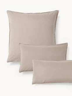 Westwing Collection Funda de almohada de percal lavado Debbie