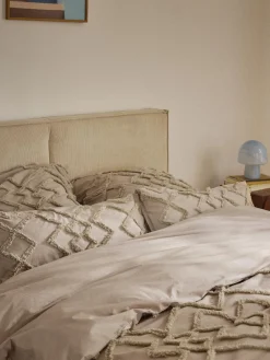 Westwing Collection Funda de almohada de percal con mechones Faith