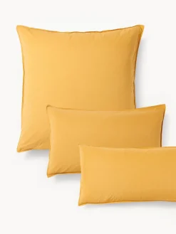 Westwing Collection Funda de almohada de percal lavado Debbie