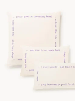 Westwing Collection Funda de almohada de percal con inscripción bordada Roya^ Fundas De Almohadas|Mantas