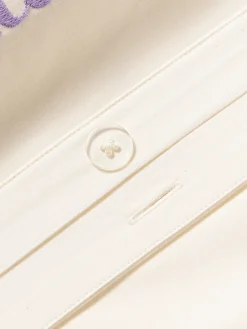 Westwing Collection Funda de almohada de percal con inscripción bordada Roya^ Fundas De Almohadas|Mantas