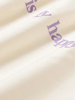 Westwing Collection Funda de almohada de percal con inscripción bordada Roya^ Fundas De Almohadas|Mantas