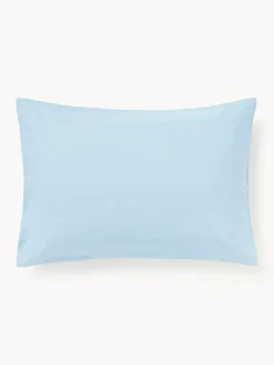 Westwing Collection Funda de almohada de percal con inscripción bordada Roya