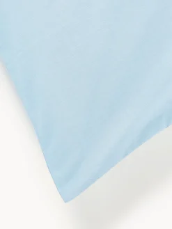 Westwing Collection Funda de almohada de percal con inscripción bordada Roya