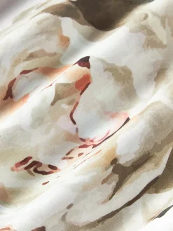 Westwing Collection Funda de almohada de satén de algodón Blossom