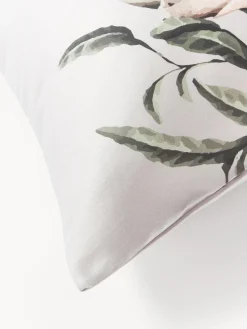 Westwing Collection Funda de almohada de satén de algodón Blossom
