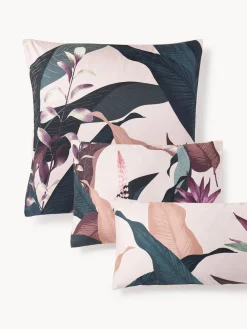Westwing Collection Funda de almohada de satén Flora^ Fundas De Almohadas|Mantas