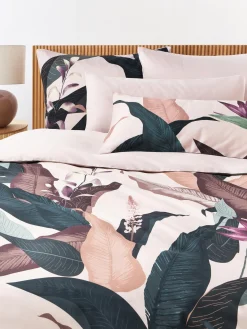 Westwing Collection Funda de almohada de satén Flora^ Fundas De Almohadas|Mantas