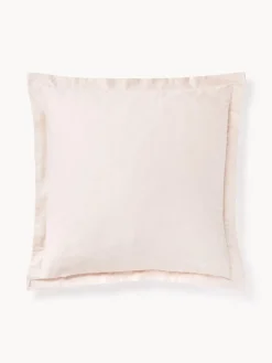 Westwing Collection Funda de almohada de satén a rayas con dobladillo Brendan^ Fundas De Almohadas