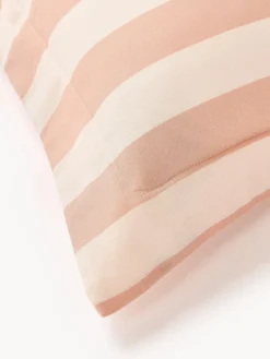 Westwing Collection Funda de almohada de satén a rayas con dobladillo Brendan^ Fundas De Almohadas